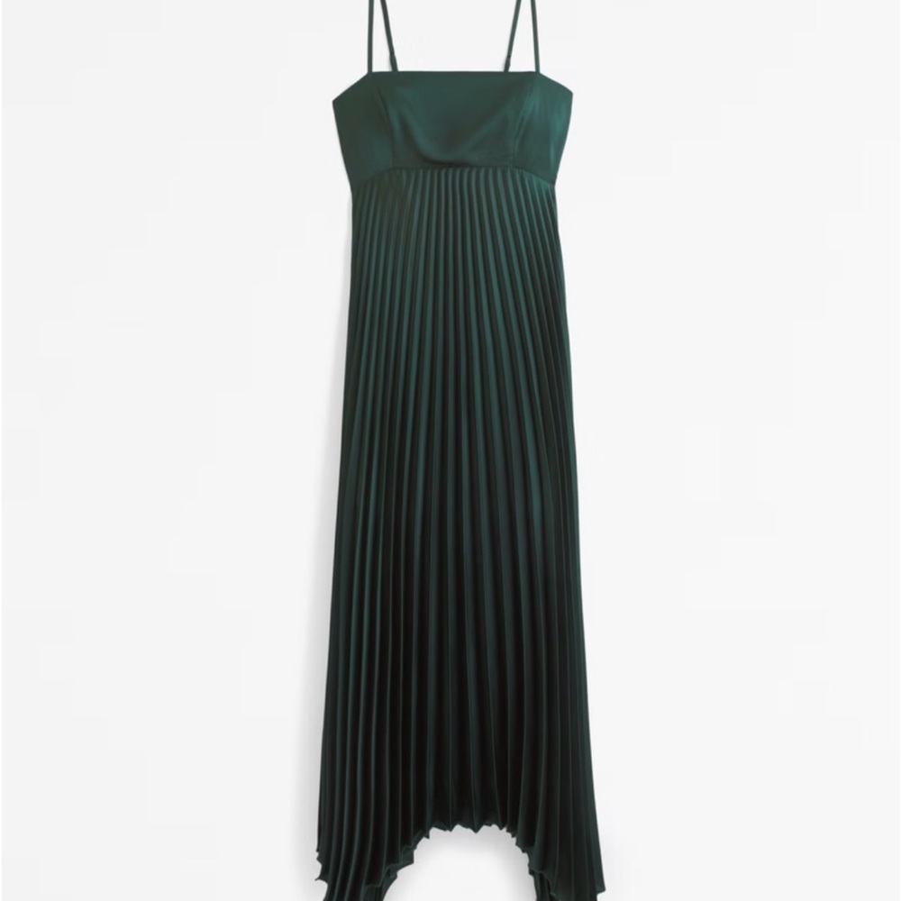 Abercrombie & Fitch Giselle Pleated Clasp-back Dress- NWT